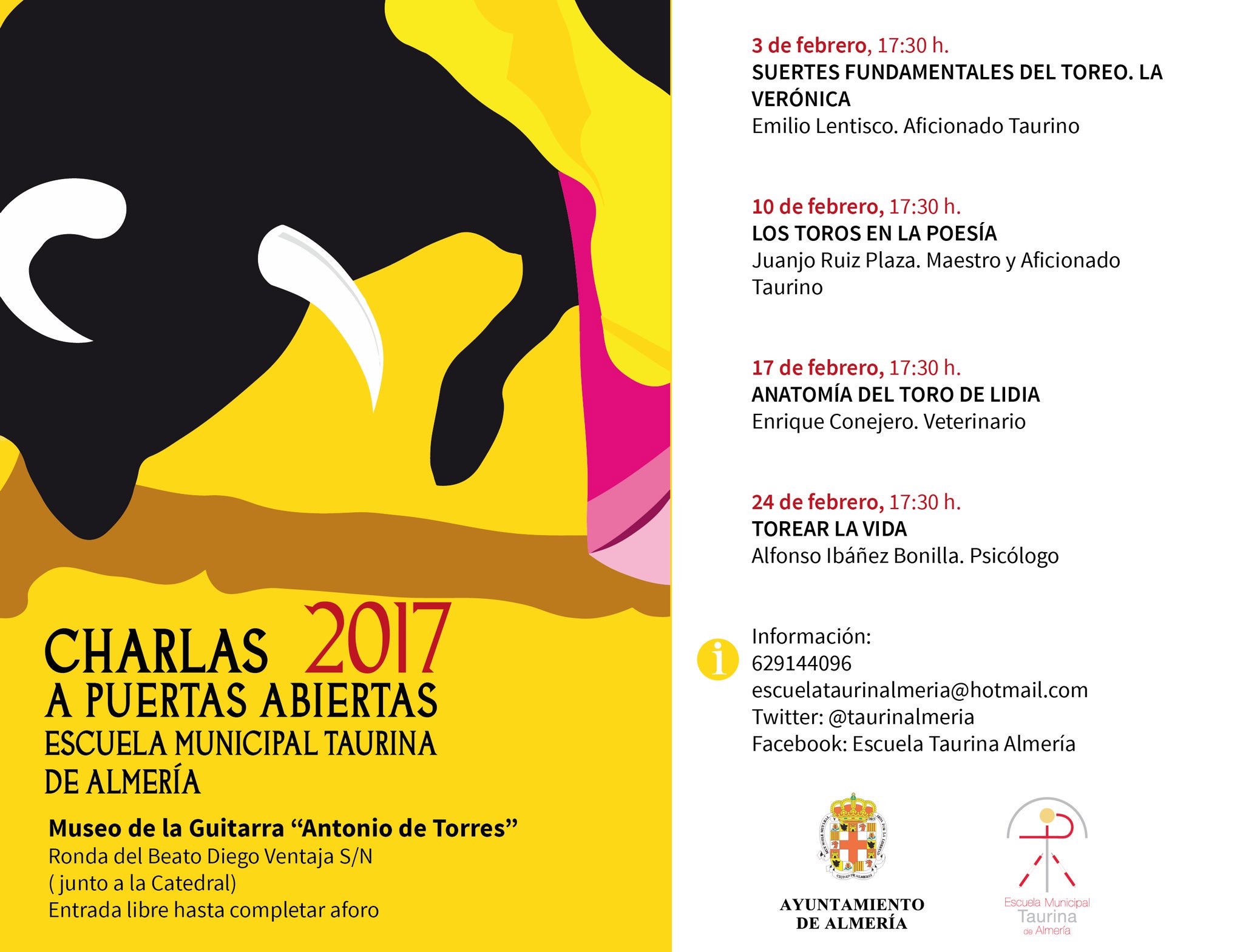 Escuela Taurina de Almería - Charlas Puertas Abiertas 2017 
